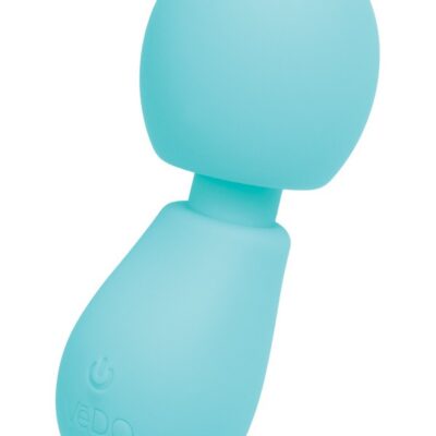Turquoise Rechargeable Mini Wand Eeny by VeDO — compact waterproof silicone wand vibrator