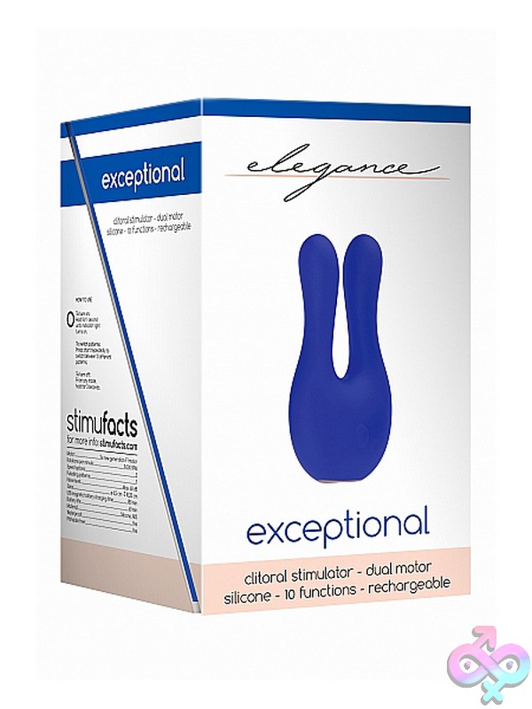 Discreet-Toys-Elegance-Dual-Motor-Clitoral-Stimulator-Exceptional-Blue-Nu-St-Ele005Blu Elegance Exceptional Dual Motor Clitoral Stimulator In Medical-Grade Silicone Available In Blue And Red