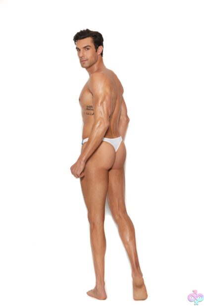 Men's Snap Closure Thong - Elegant Moments, back view