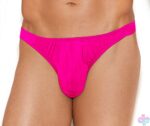 Lycra Thong for Men - Elegant Moments, front view, hot pink