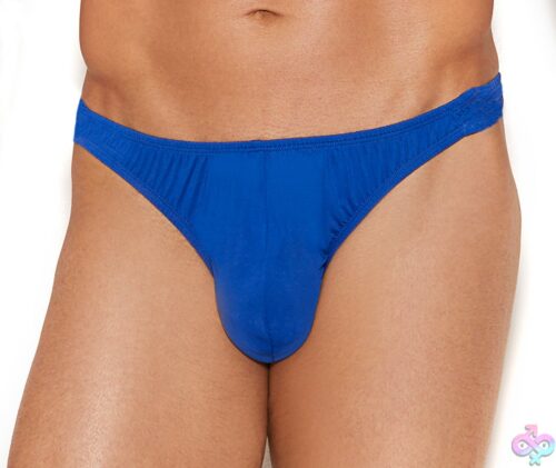 Lycra Thong For Men - Elegant Moments, Front View, Royal
