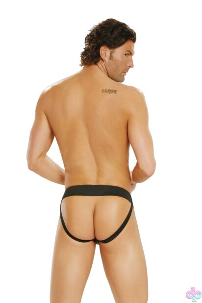 Leather Jock Strap - Elegant Moments, back view