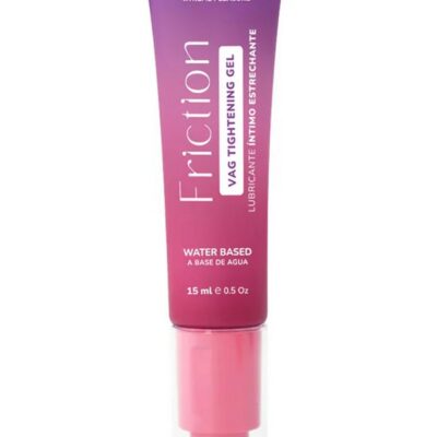 tightening intimate lubricant Elixir Friction 1 oz by Camtoyz pink bottle