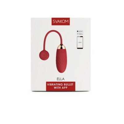 Ella app-controlled smart bullet vibrator in red silicone and ABS by Svakom