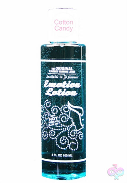 Emotion Lotion Cotton Candy warming flavored lotion 4 fl oz bottle by Emotion Lotion