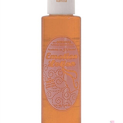 Emotion Lotion Vanilla edible warming massage oil 4 fl oz squeeze bottle by Emotion Lotion