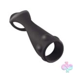 Enhancer Textured Cock Strap and Ball Stretcher - Black - Image 2
