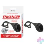 Enhancer Textured Cock Strap and Ball Stretcher - Black