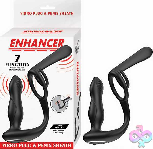 prostate massager cock ring — Enhancer Vibro Plug and Penis Shea