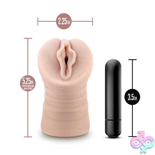 Discreet-Toys-Enlust-Destini-Vibrating-Stroker-Beige-Bl-73403 Enlust - Destini - Vibrating Stroker - Beige - Image 1