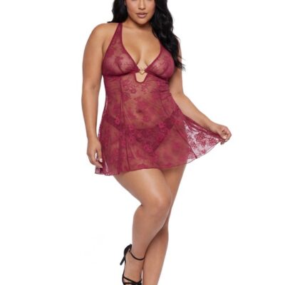 Queen Heart Baby Doll by Escante — flirty babydoll lingerie from Discreet Toys