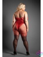 Eternal Flame Crotchless Bodystocking Queen Size – Red - Image 3