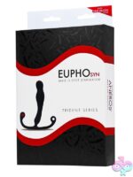 Aneros Eupho Syn Trident black silicone prostate massager with Trident arms and velvet-touch finish by Aneros