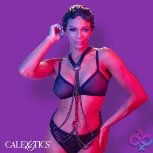 Euphoria Collection Multi Chain Harness - Black - Image 5