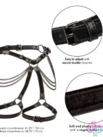 Euphoria Collection Multi Chain Thigh Harness – Black - Image 3