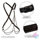 Euphoria Collection Plus Size Multi Chain Harness - Black - Image 4