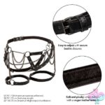 Euphoria Collection Plus Size Thigh Harness With Chains - Black - Image 3