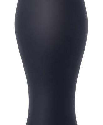 Mini Butt Plug Black vibrating anal plug by Evolved Novelties with tapered tip and flared base