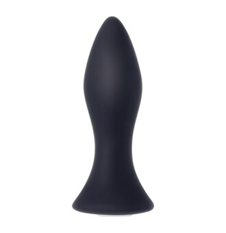 Mini Butt Plug Black Vibrating Anal Plug By Evolved Novelties With Tapered Tip And Flared Base