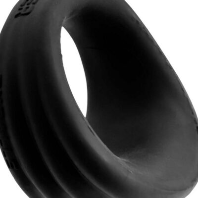 Scoop cock ring Expander by Oxballs in black, clear, and red