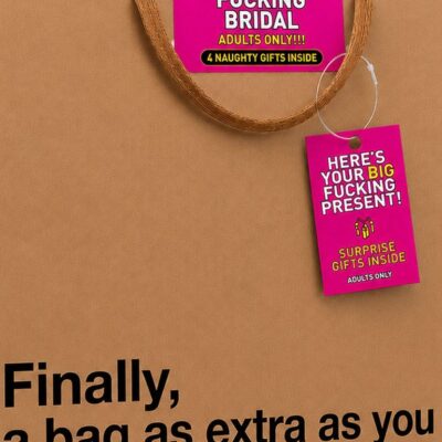 Bridal Gift Bag Extra Fucking Bridal Big Present by Wood Rocket