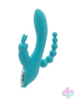 Extreme Pleasure Rechargeable Rabbit Vibrator in Turquoise - Image 2