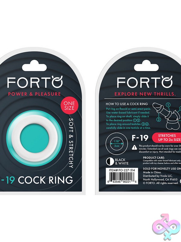 Discreet-Toys-F-19-100%-Liquid-Silicone-2-Tone-C-Ring-O-S-Black-White-Nu-Fo-227-514 Two-Tone Black And White Liquid Silicone C-Ring By Forto