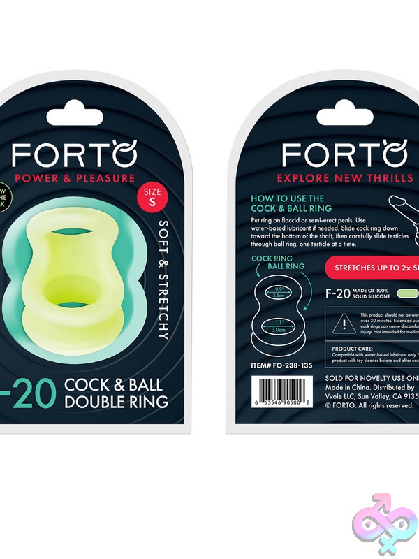 Discreet-Toys-F-20-Balls-Stretcher-Liquid-Silicone-50-67Mm-Glow-Nu-Fo-238-13S Glow-In-The-Dark Green Liquid Silicone Balls Stretcher By Forto
