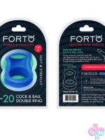 Flexible liquid silicone balls stretcher in blue by Forto