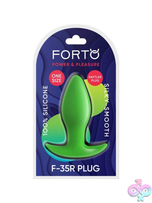 Forto F-36R Rattler T Plug In Black Silicone With T-Bar Base On Neutral Background