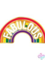 Fabulous Rainbow Enamel Lapel Pin by Wood Rocket - Image 2