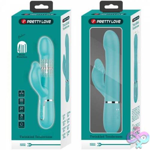 Falin Rabbit Vibrator Pearls - Turquoise - Image 5