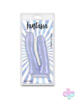 Flexible azure shimmer dual penetration toy with bendable dual shafts by Ns Novelties