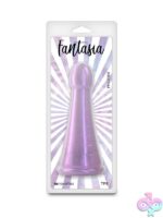 Bendable purple shimmer dildo with flexible TPE construction by Ns Novelties