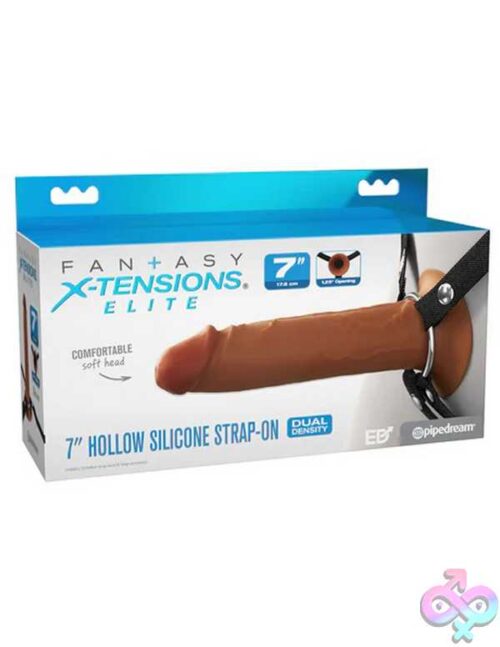 Fantasy X-Tensions Elite 7&Quot; Silicone Hollow Strap Dual Density - Image 3