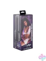 Realistic black TPE celebrity molded stroker by Kiiroo compatible with the Keon interactive masturbator