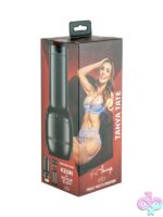 Black realistic-feel interactive stroker sleeve from Kiiroo Stars Collection by Kiiroo