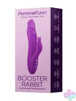 Femme Funn Booster Rabbit dual-motor silicone vibrator in purple by Femmefunn