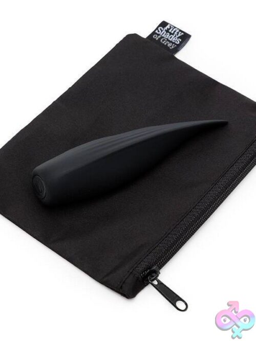 Fifty Shades Of Grey Sensation Rechargeable Flickering Tongue Vibrator – Black Silicone - Image 3