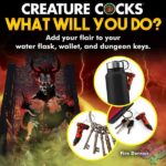Fire Demon Keychain - Red/black - Image 4