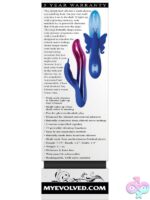 Firefly Glow-in-the-Dark Dual Vibrator Blue - Image 2