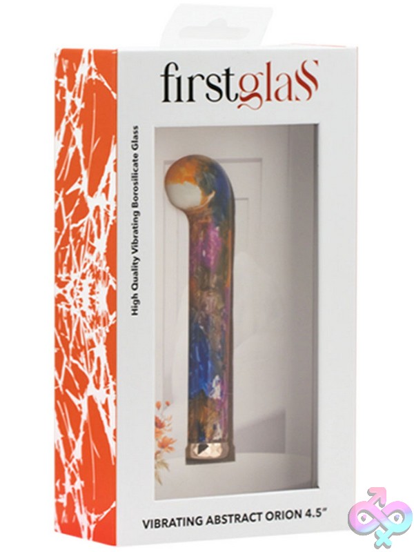 Discreet-Toys-First-Glass-Vibe-Orion-4-5-Abstract-Nu-First011981 Clear Abstract Borosilicate Glass Vibrator With Curved Sculptural Form By First Glass