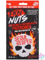Fkn Nuts Korean BBQ & Carolina Reaper Pistachios 3 oz. 10pk Display - Image 2