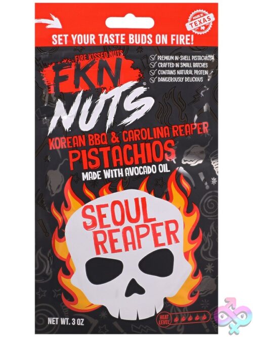 Fkn Nuts Korean Bbq &Amp; Carolina Reaper Pistachios 3 Oz. 10Pk Display - Image 2