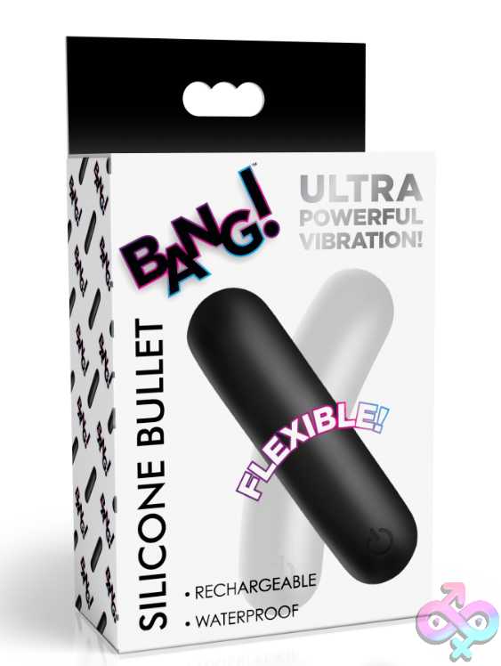 Discreet-Toys-Flexible-Silicone-Bullet-Black-Bng-Ah717-Blk Flexible Silicone Bullet - Image 1