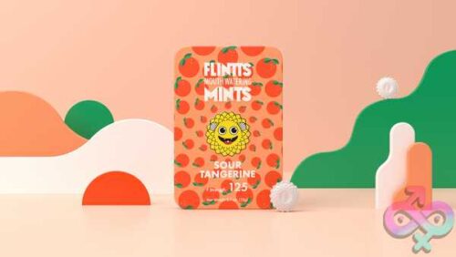 Flintts Mouth Watering Mints Sour Tangerine - F-Strength 175 - Image 4
