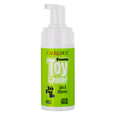 Foaming Toy Cleaner With Tea Tree Oil 4 fl oz by CalExotics — antibacterial sex toy cleaner spray bottle