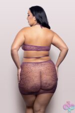 Focus on Me Cut-Out Halter Dress - Queen - Purple Wisteria - Image 3