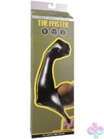 Fort Troff FFister fingerless fisting glove in black and white on neutral background
