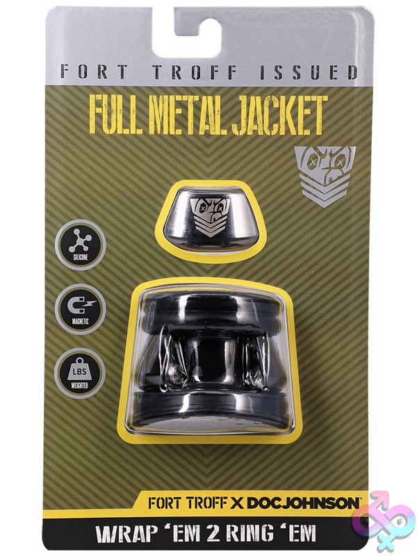 Discreet-Toys-Fort-Troff-Full-Metal-Jacket-Black-Nu-Dj1102-20Cd Full Metal Jacket No-Pinch Ball Stretcher In Black Metal And Silicone By Doc Johnson